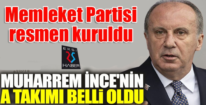 MEMLEKET PARTİSİ KURULDU