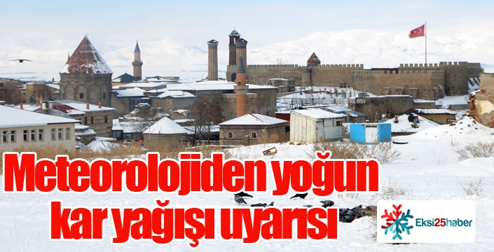 Meteorolojiden yoğun kar yağışı uyarısı