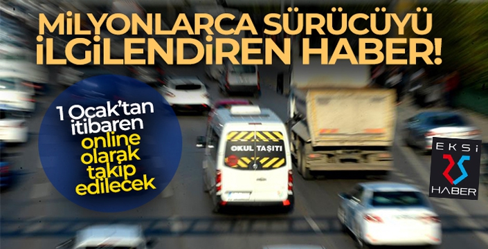 Milyonlarca sürücüyü ilgilendiren haber!