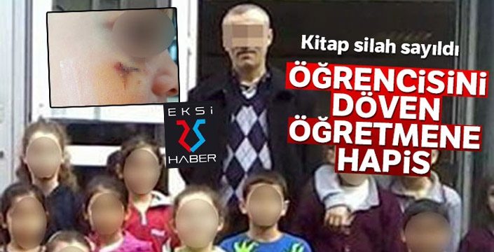 Öğrencisini kitapla yaralayan öğretmen hakkında karar!