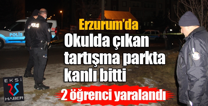 Okulda çıkan tartışma parkta kanlı bitti: 2 yaralı