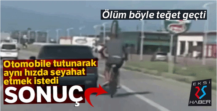 Ölüm böyle teğet geçti, o anlar kamerada