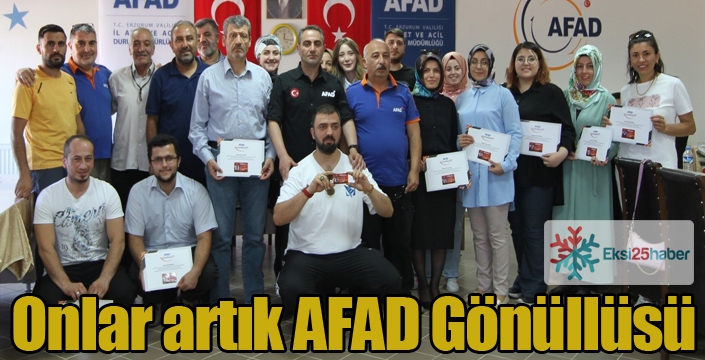 Onlar artık AFAD Gönüllüsü...