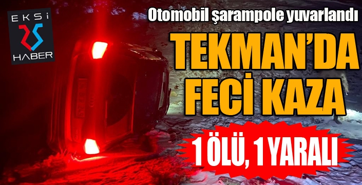 Otomobil şarampole yuvarlandı: 1 ölü, 1 yaralı