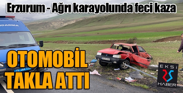 Otomobil takla attı: 1 yaralı...