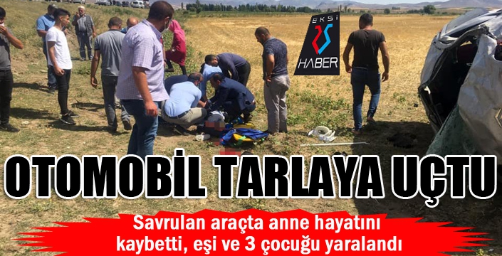 Otomobil tarlaya uçtu: 1 ölü, 4 yaralı...