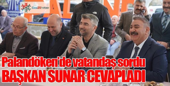 Palandöken'de vatandaş sordu, Başkan cevapladı