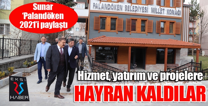 Palandöken'de yatırım ve projelere hayran kaldılar...