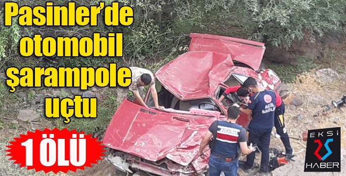 Pasinler'de trafik kazası: 1 ölü