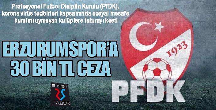 PFDK'dan sosyal mesafe cezası