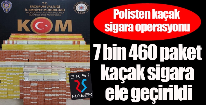 Polisten kaçak sigara operasyonu