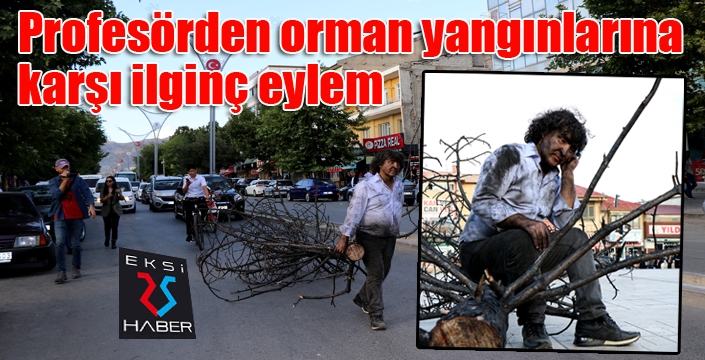 Profesörden orman yangınlarına karşı ilginç eylem