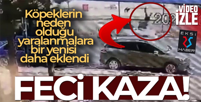 Saldırgan köpekten kaçan çocuğa otomobil çarptı