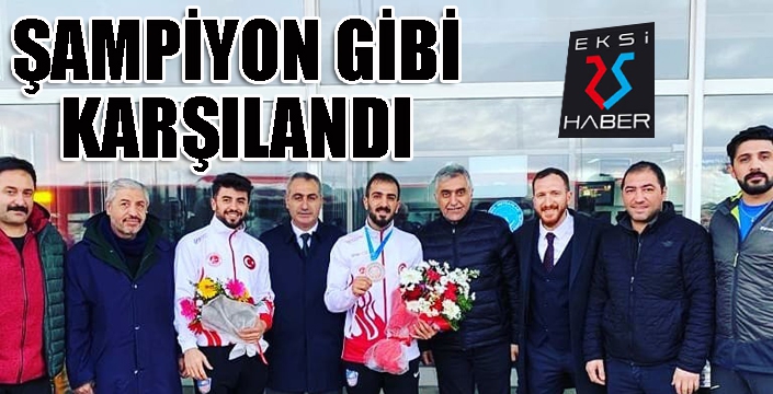 Şampiyon gibi karşılandı