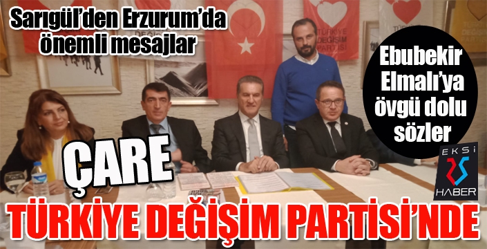 Sarıgül'den Erzurum'da önemli mesajlar....