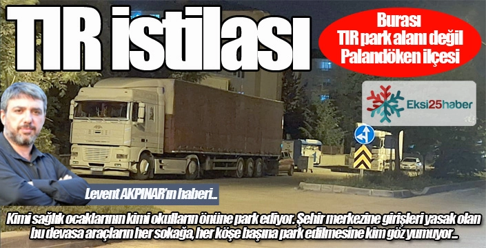 Şehir merkezini park alanına çevirdiler... Devasa araçlar korku saçıyor...