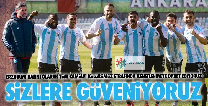 Sizlere güveniyoruz