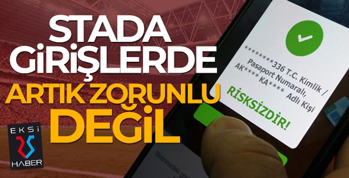 Statlara girişlerde HES kodu zorunluğu ve 12 yaş sınırlaması kalktı