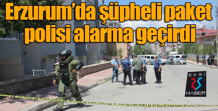 Şüpheli paket polisi alarma geçirdi