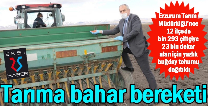 Tarıma bahar bereketi