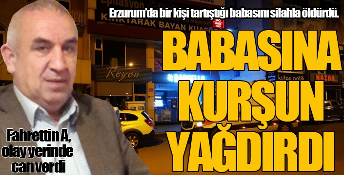 Tartıştığı babasını silahla vurdu