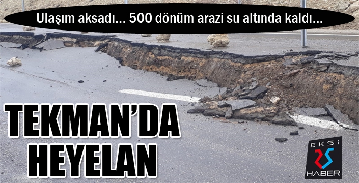 Tekman’da heyelan