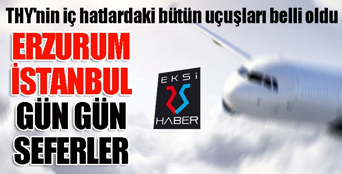 THY'nin iç hatlardaki bütün uçuşları belli oldu