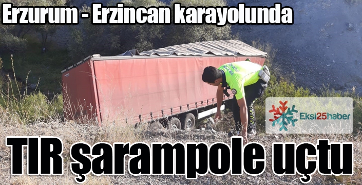 TIR şarampole uçtu: 1 YARALI...