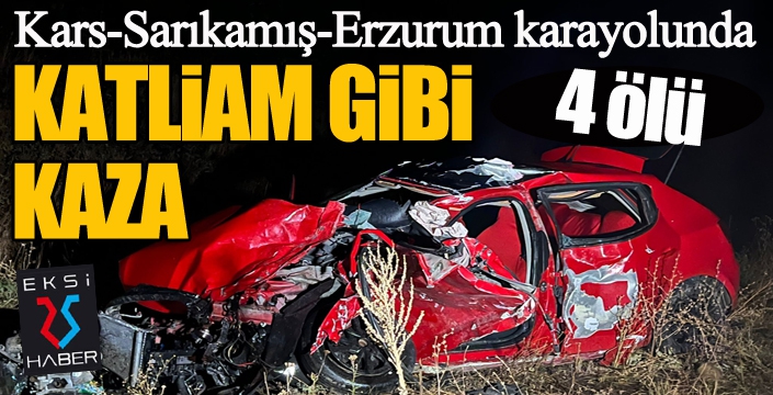 TIRla otomobil çarpıştı: 4 ölü...