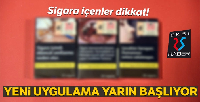 Tütün mamullerinde düz ve standart paket uygulaması başlıyor