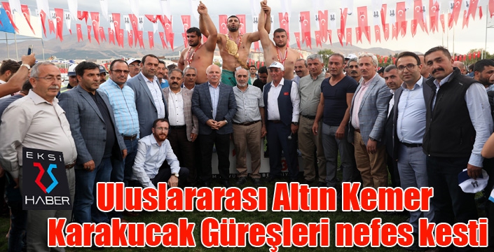 Uluslararası Altın Kemer Karakucak Güreşleri nefes kesti