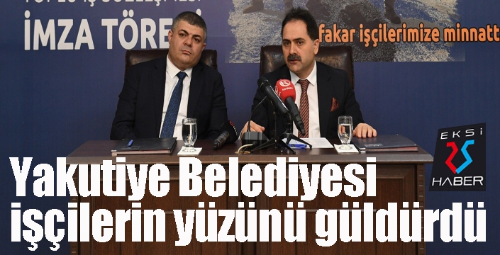 Yakutiye Belediyesi işçilerin yüzünü güldürdü