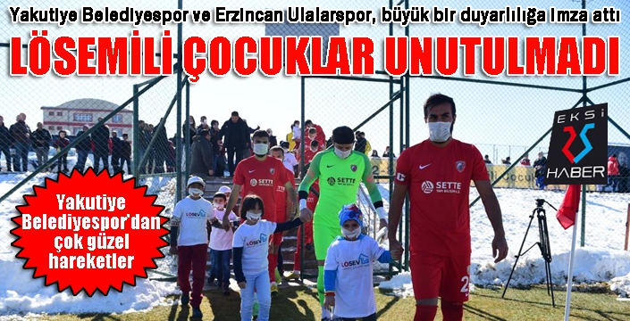 Yakutiye Belediyespor'dan örnek hareket...