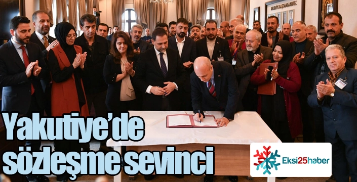 Yakutiye’de sözleşme sevinci