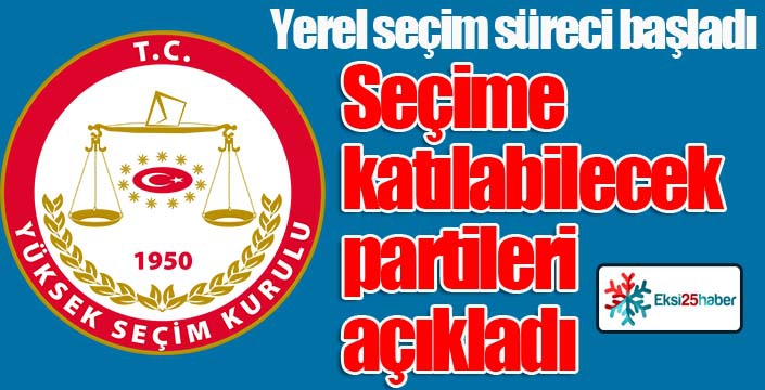 Yerel seçim süreci başladı...