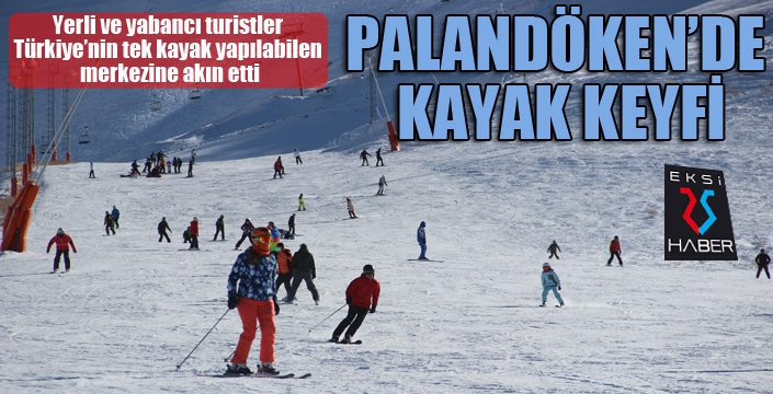 Palandöken'de kayak keyfi...