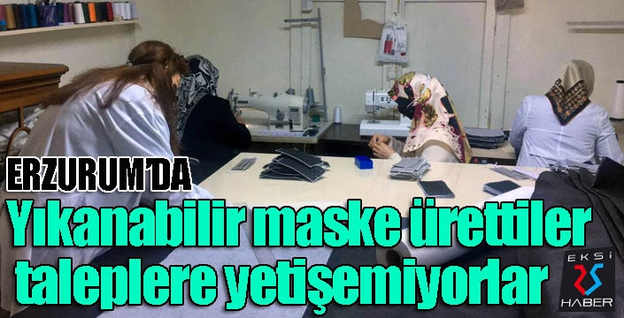 Yıkanabilir maske ürettiler, taleplere yetişemiyorlar