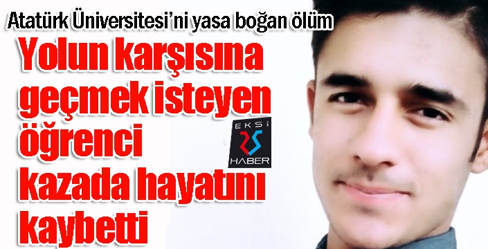 Yolun karşısına geçmek isteyen öğrenci, kazada hayatını kaybetti