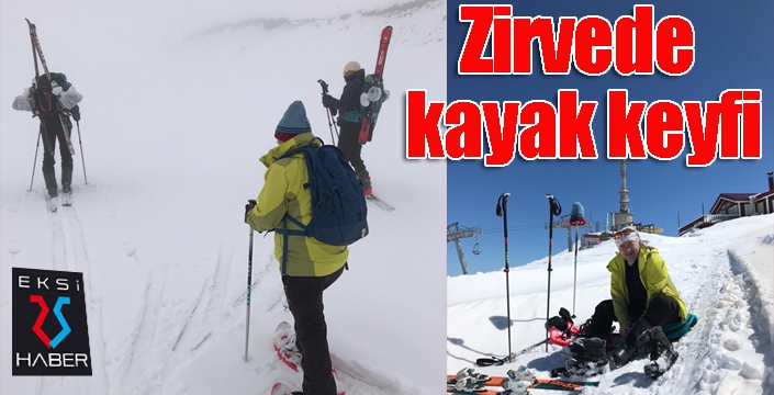 Zirvede kayak keyfi